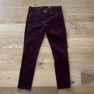 Women's Burgundy corduroy Jeans